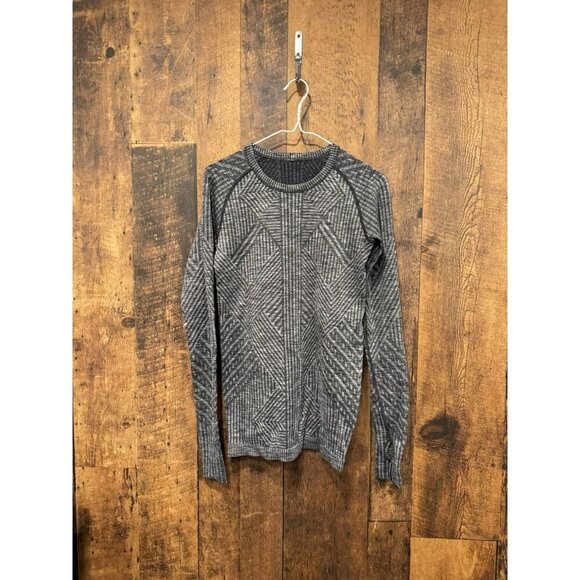 Lululemon Restless Pullover Heathered Black Size 6 EUC - Picture 2 of 4